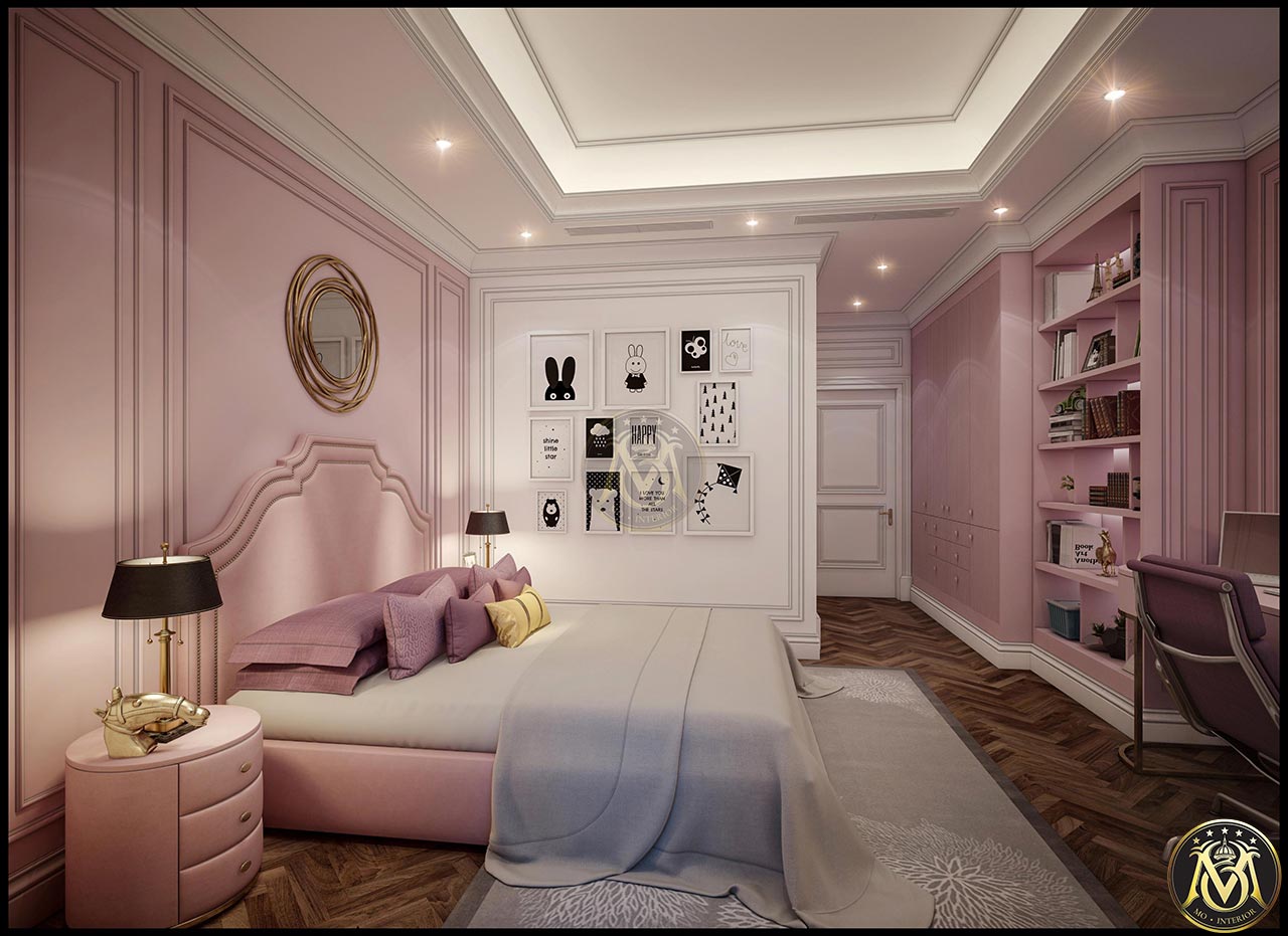 Thiết kế nội thất phòng ngủ tân cổ điển cho bé gái như thế nào là ...